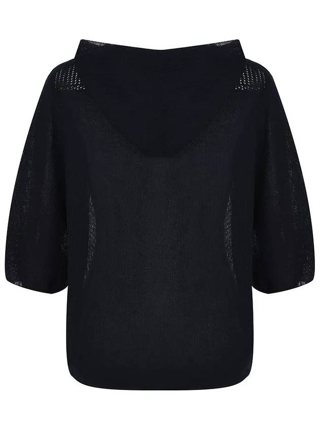 Whole garment hood loose fit knit MK3AP345 - P_LABEL - BALAAN 5