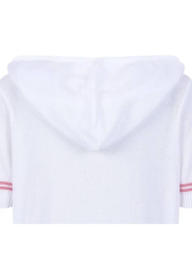 Striped hooded knit tee MK3MP335RED - P_LABEL - BALAAN 5