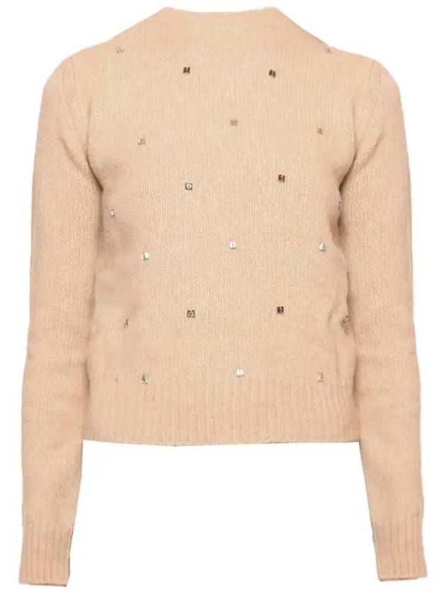 Studio Harald Wool Alpaca Knit Top Beige - MAX MARA - BALAAN 3