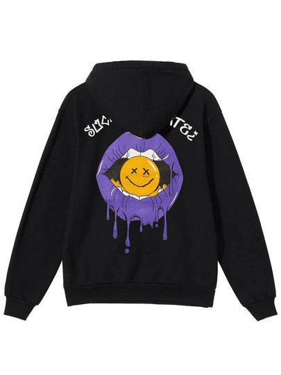 Purple Lip Hoodie Black - ARCANE FUNK - BALAAN 2