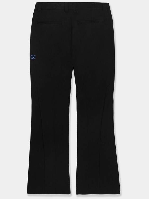 Line Flare Slit Boots Cut Pants Black - KINETO - BALAAN 4