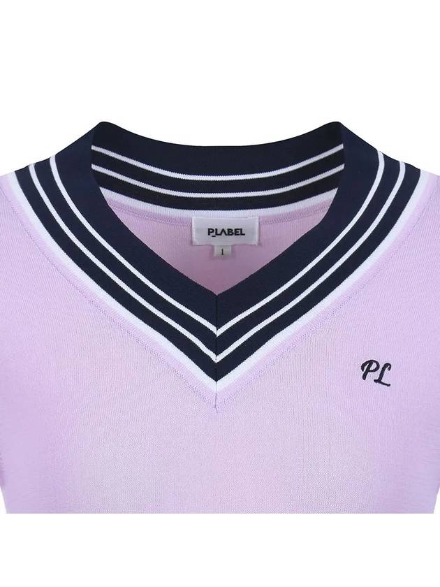 V-neck short sleeve knit MK3MP350LIL - P_LABEL - BALAAN 6