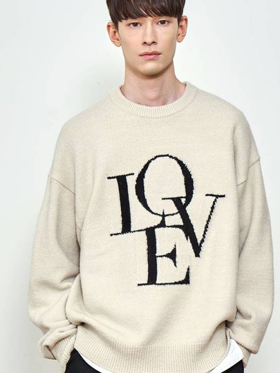 Soft Boucle Love Round Knit Top Ivory - KLOR - BALAAN 2