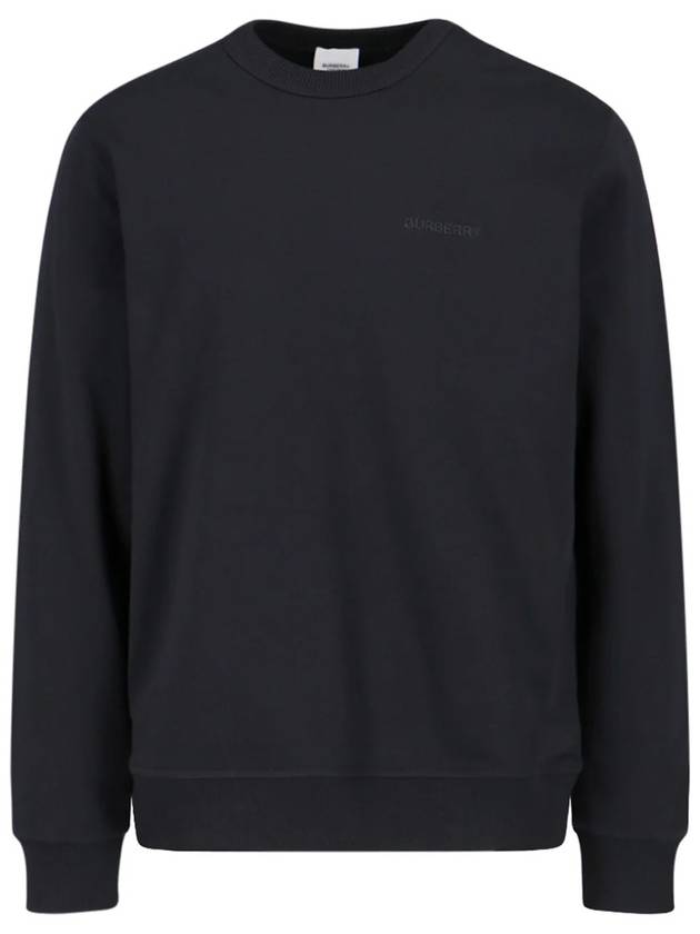 Check EKD Cotton Sweatshirt Black - BURBERRY - BALAAN 3