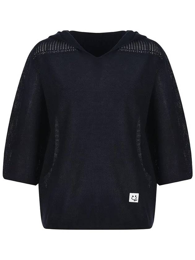 Whole garment hood loose fit knit MK3AP345 - P_LABEL - BALAAN 11
