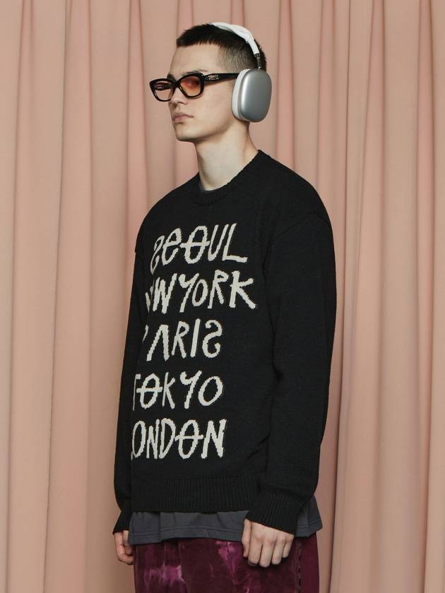 City Round Knit Top Black - UNALLOYED - BALAAN 3