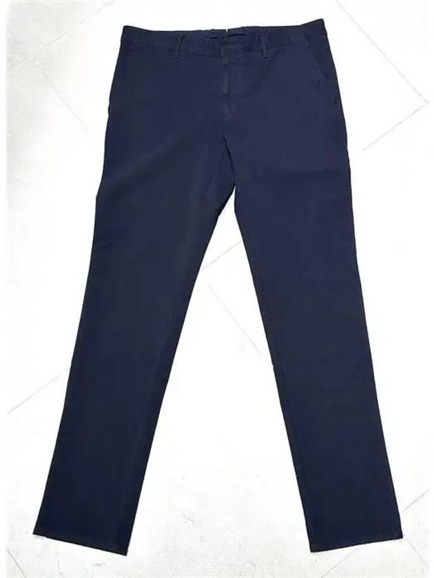 Technical Nylon Straight Pants Navy - INCOTEX - BALAAN 5