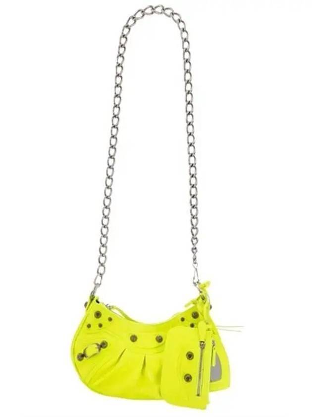 BALENCIAGA Women s Le Cagole XS Chain Shoulder Bag Neon Up to 80 Off at BALAAN