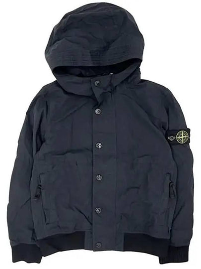 Wappen Patch Zip-Up Hoodie Black - STONE ISLAND - BALAAN 2