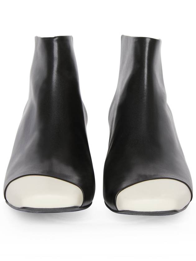 Asymmetry Ankle Boots Black Ivory - COMMEGEE - BALAAN 5