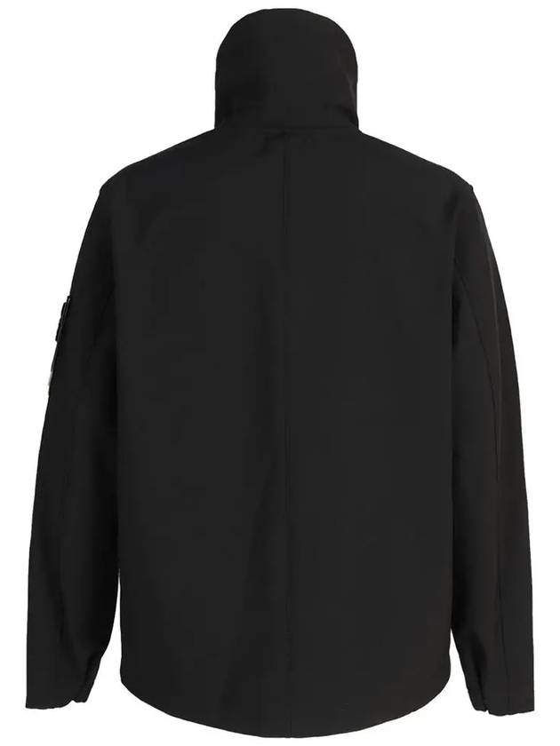 Wappen Soft Shell Hooded Jacket Black - STONE ISLAND - BALAAN 4