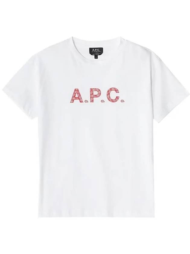 Logo Cotton Short Sleeve T-shirt White - A.P.C. - BALAAN 5