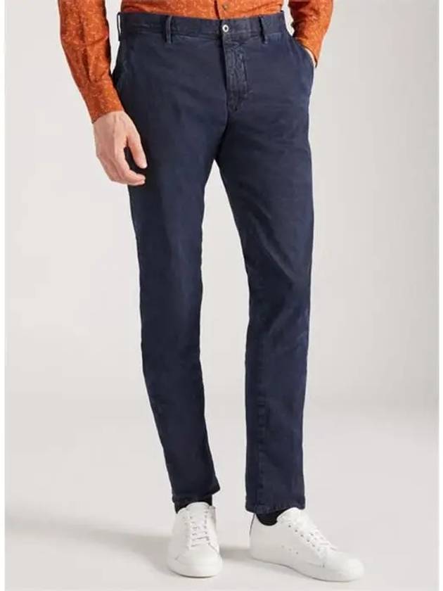 Technical Nylon Straight Pants Navy - INCOTEX - BALAAN 4