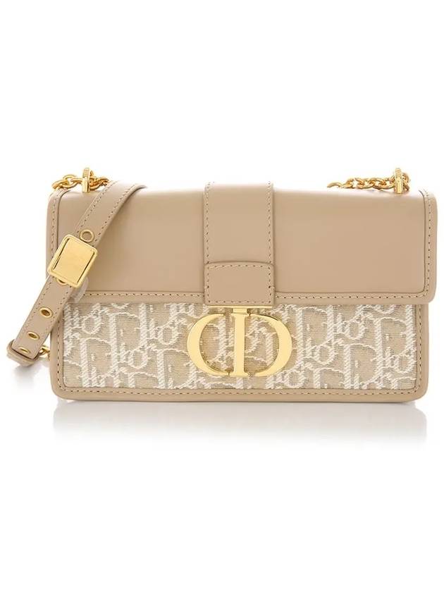 30 Montaigne East West Chain Cross Bag Beige - DIOR - BALAAN 3