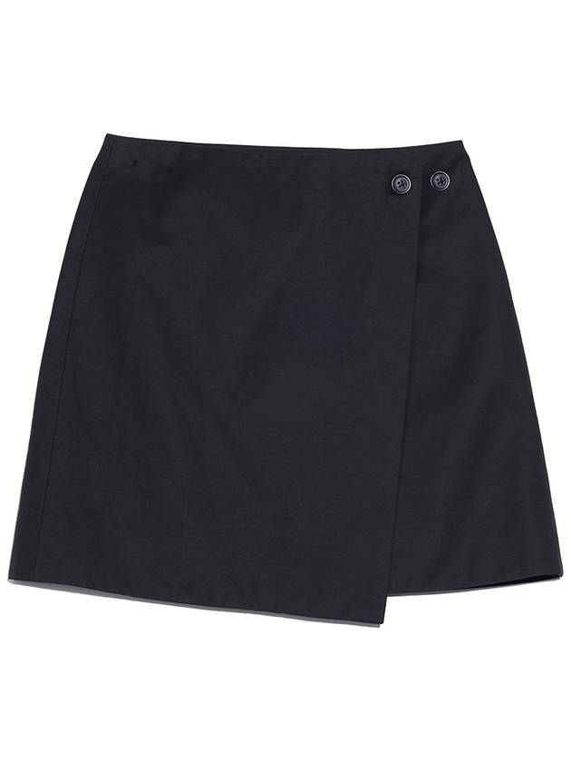 Two Button Wrap Skirt Black - HARDCORE HAPPINESS - BALAAN 4