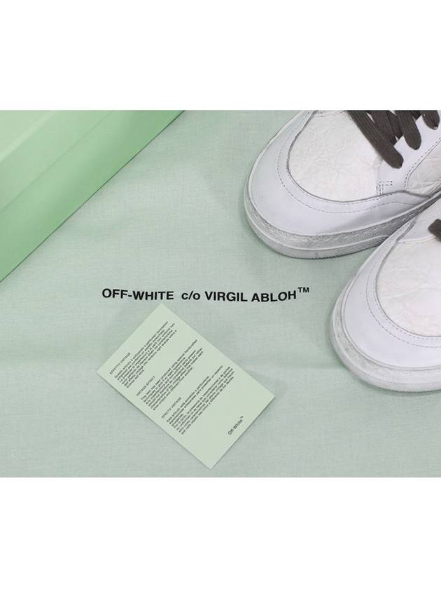 Men's Logo Vintage 2.0 Low Top Sneakers White - OFF WHITE - BALAAN 9