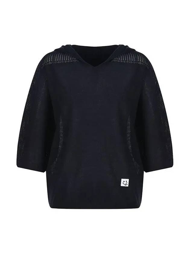 Whole garment hood loose fit knit MK3AP345 - P_LABEL - BALAAN 8