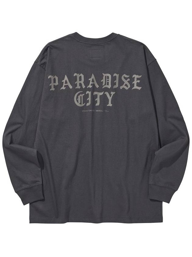 Paradise Long Sleeve T-Shirt Charcoal - LIBERE - BALAAN 3