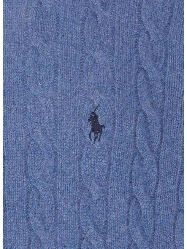 Polo Ralph Lauren Blue Knitted Wool Sweater - POLO RALPH LAUREN - BALAAN 3