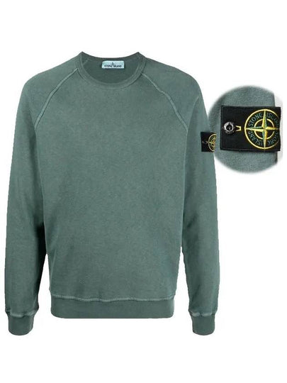 Wappen Patch Round Sweatshirt Blue Green - STONE ISLAND - BALAAN 2