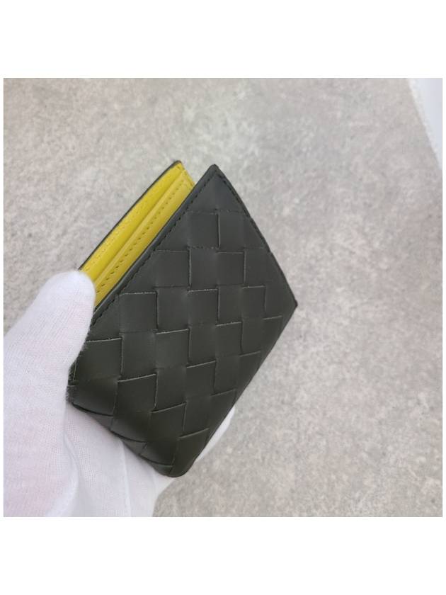 Intrecciato Coin Perth Half Wallet Camping Yellow - BOTTEGA VENETA - BALAAN 6