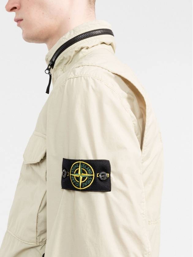 Wappen Naslan Light Watro Zip-up Jacket Beige - STONE ISLAND - BALAAN 6