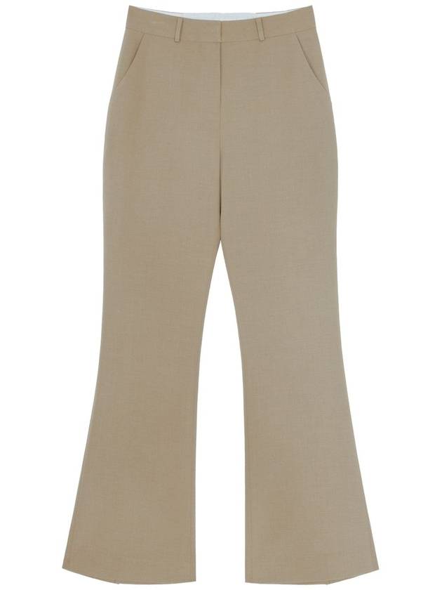 Cica Wool Secret Banding Bootcut Slacks Olive Smog - RAMUSTUDIO - BALAAN 3
