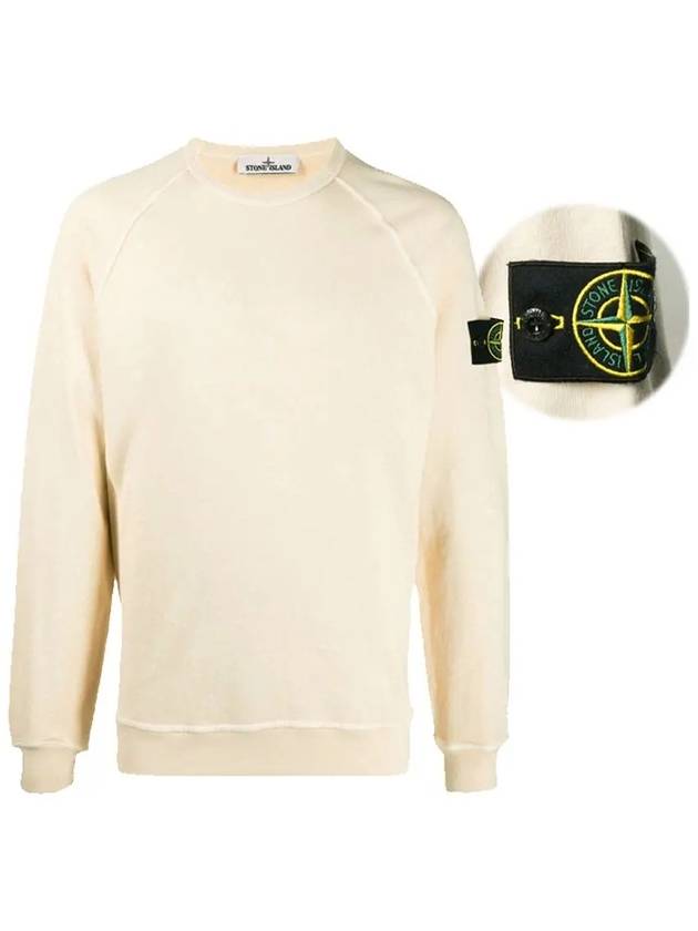Wappen Patch Round Sweatshirt Ivory - STONE ISLAND - BALAAN 3