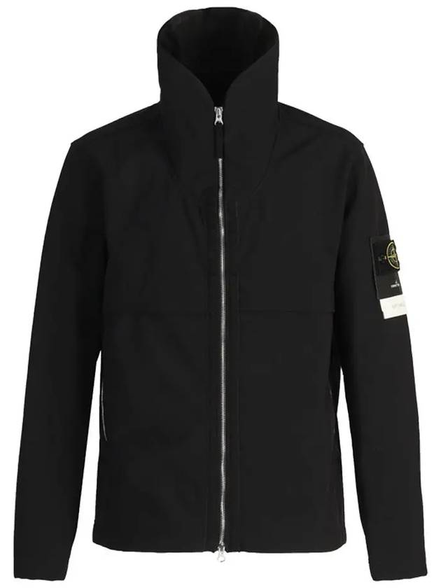 Wappen Soft Shell Hooded Jacket Black - STONE ISLAND - BALAAN 3