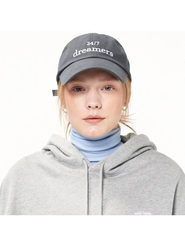 24 7 Dreamers Ball Cap Charcoal - ASCENTCITY - BALAAN 4