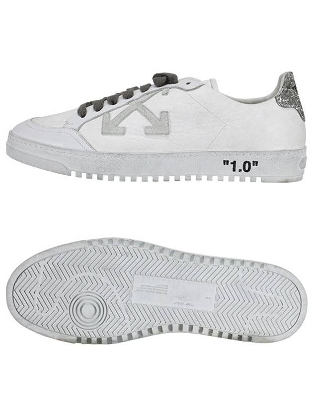 Men's Logo Vintage 2.0 Low Top Sneakers White - OFF WHITE - BALAAN 7