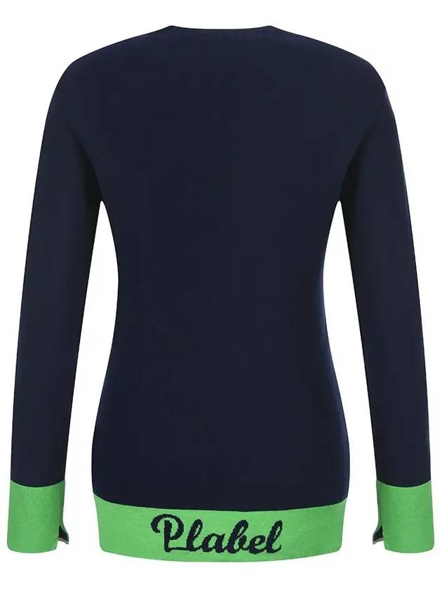 Logo slit knit t-shirt MK3SP032NVY - P_LABEL - BALAAN 6
