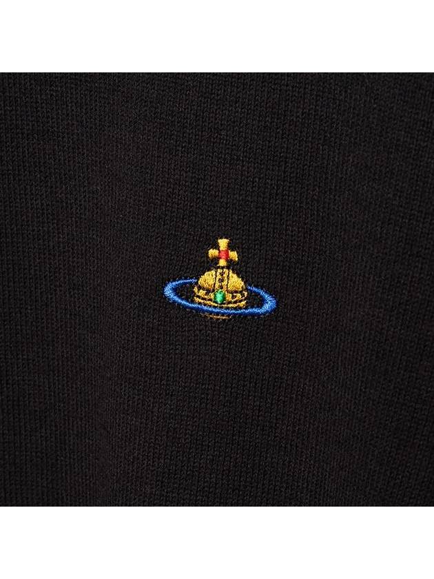 ORB Logo Cashmere Cotton Knit Top Black - VIVIENNE WESTWOOD - BALAAN 9
