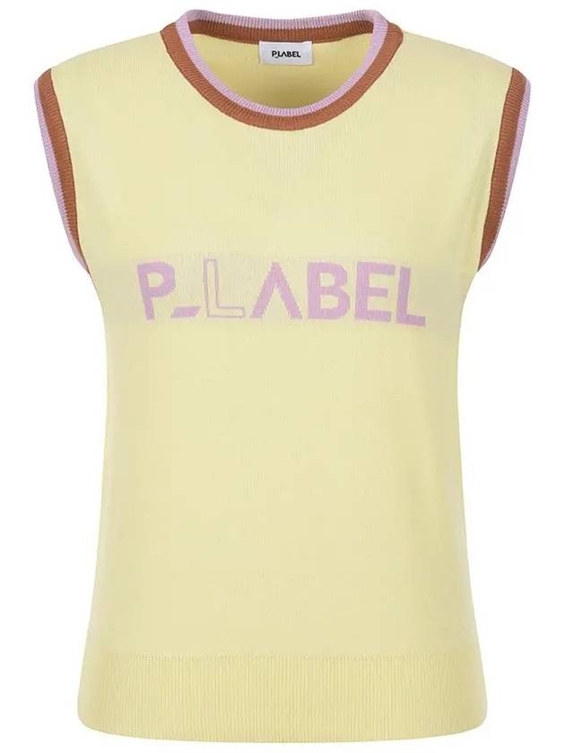 Sleeveless logo knit vest MK3SV092YEL - P_LABEL - BALAAN 11