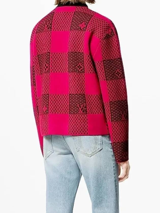 Damier Wool Crewneck Knit Top Red - LOUIS VUITTON - BALAAN 4