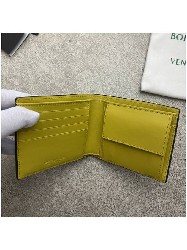 Intrecciato Coin Perth Half Wallet Camping Yellow - BOTTEGA VENETA - BALAAN 5