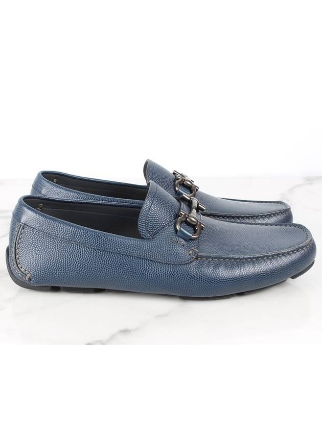Ferragamo Gancini leather loafer navy 9 5 285 - SALVATORE FERRAGAMO - BALAAN 7