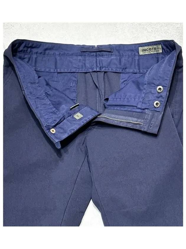 Technical Nylon Straight Pants Navy - INCOTEX - BALAAN 6