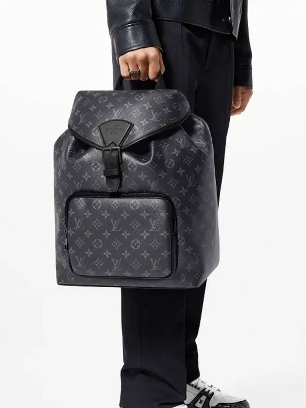 Montsouris Backpack Black - LOUIS VUITTON - BALAAN 6