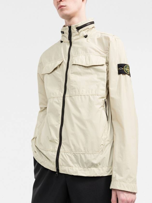 Wappen Naslan Light Watro Zip-up Jacket Beige - STONE ISLAND - BALAAN 4