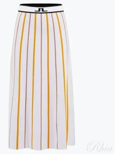 Manhattan Striped Knit Skirt White - J.LINDEBERG - BALAAN 2