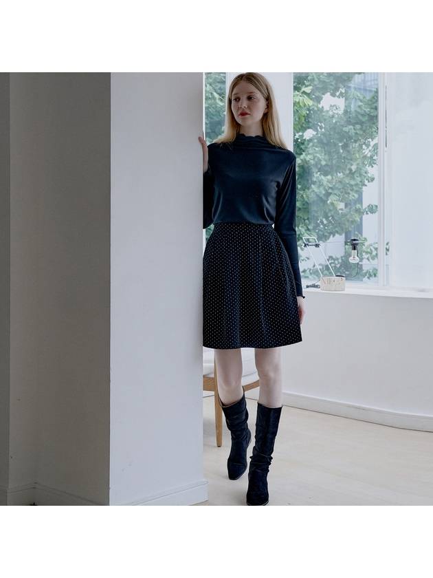 Half Neck Polar Long Sleeve T-Shirt Black - AVANT-G - BALAAN 4