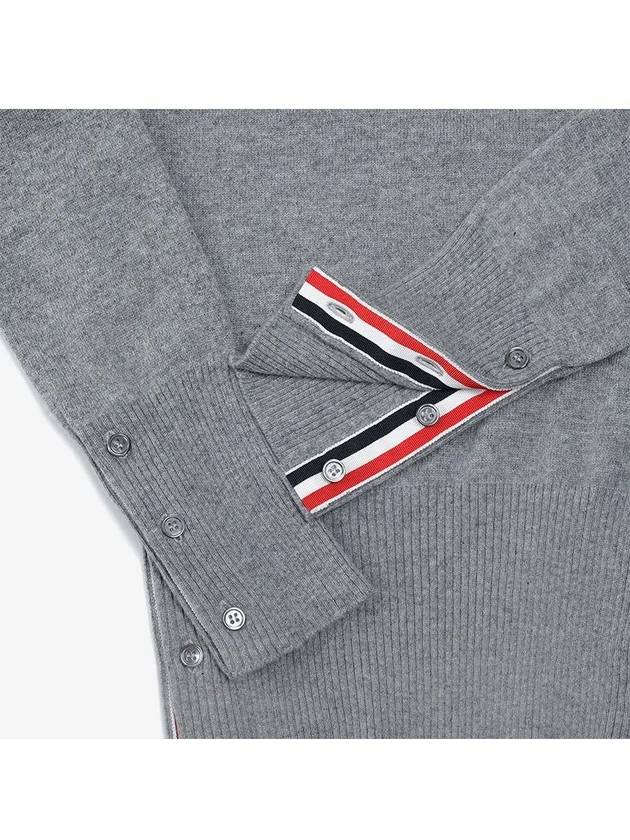 Women's 4 Bar Classic Cashmere Pullover Knit Top Light Grey - THOM BROWNE - BALAAN 4