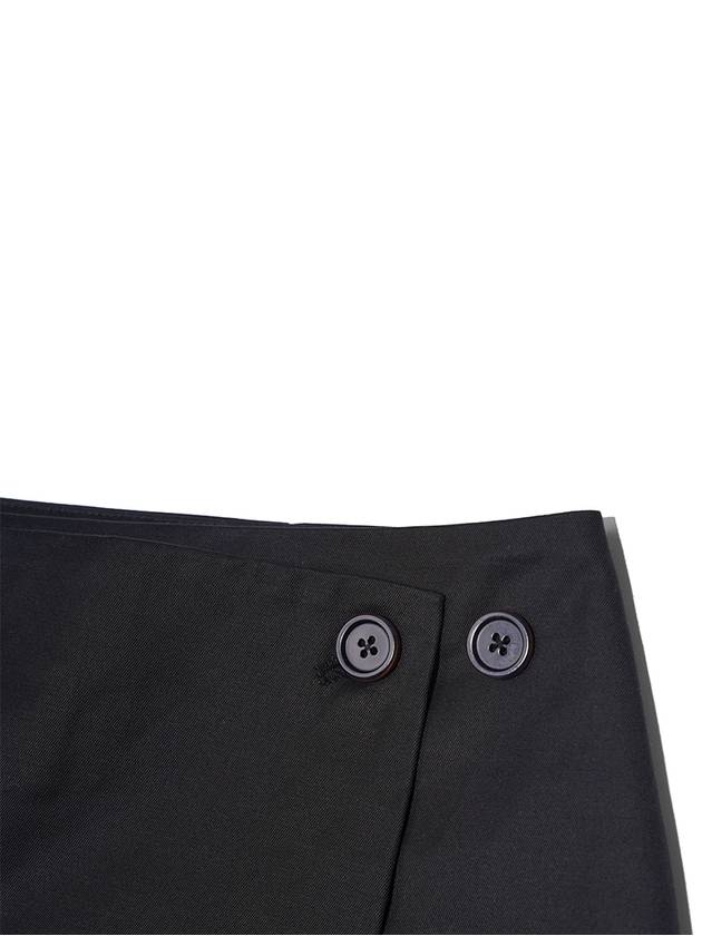 Two Button Wrap Skirt Black - HARDCORE HAPPINESS - BALAAN 8