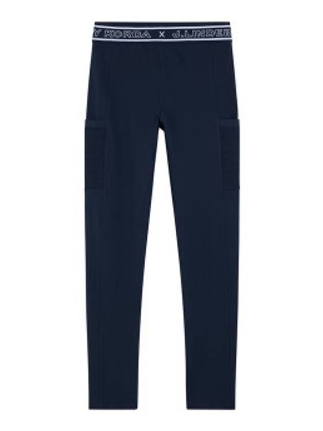 NK Logo Band Tights Leggings Navy - J.LINDEBERG - BALAAN 3