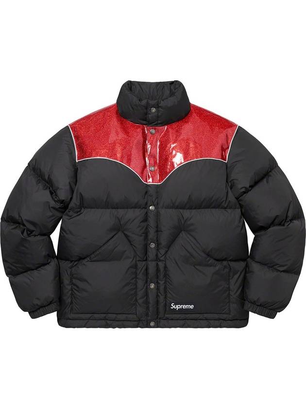 Glitter Yoke Down Puffer Padding Black - SUPREME - BALAAN 5