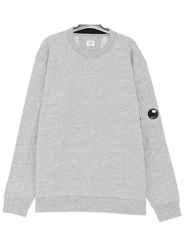 Diagonal Raised Fleece Lens Sweatshirt Grey - CP COMPANY - BALAAN 4