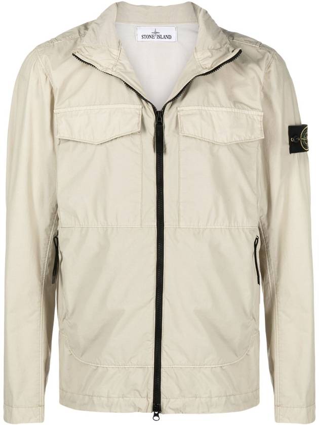 Wappen Naslan Light Watro Zip-up Jacket Beige - STONE ISLAND - BALAAN 2