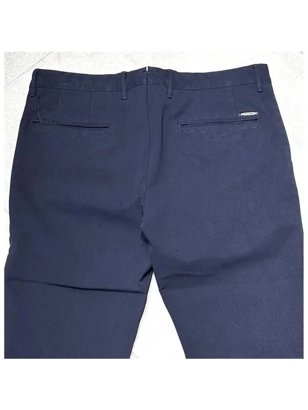 Technical Nylon Straight Pants Navy - INCOTEX - BALAAN 8