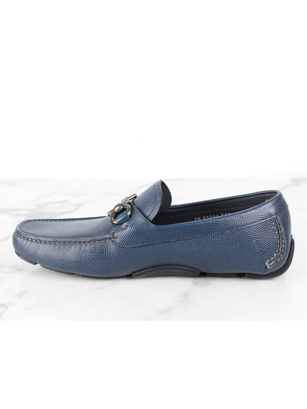 Ferragamo Gancini leather loafer navy 9 5 285 - SALVATORE FERRAGAMO - BALAAN 6